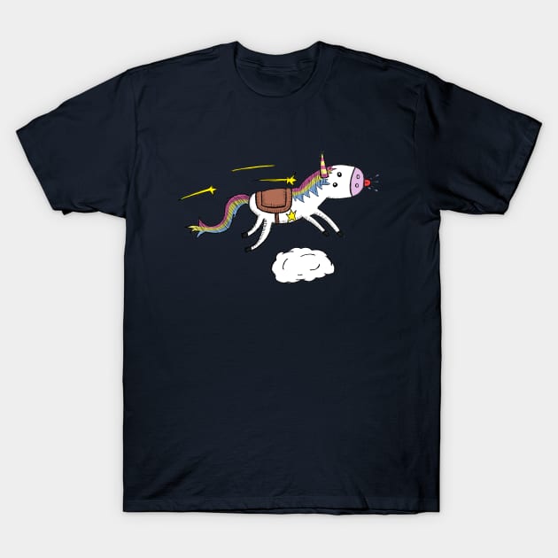 Funny Unicorn T-Shirt by dankdesigns